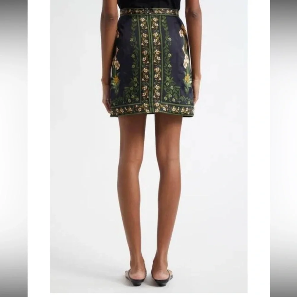 FARM Rio Floral Black Wrap Skirt - Picture 2 of 7